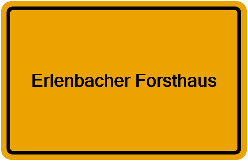 Handelsregisterauszug Erlenbacher Forsthaus